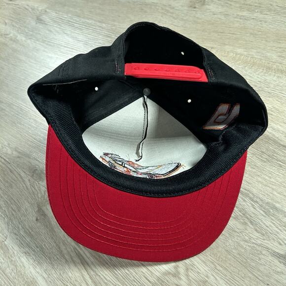 Vintage Rusty Wallace Hat Snapback NASCAR Racing Miller Black Red Made in USA‎ - Picture 3 of 8
